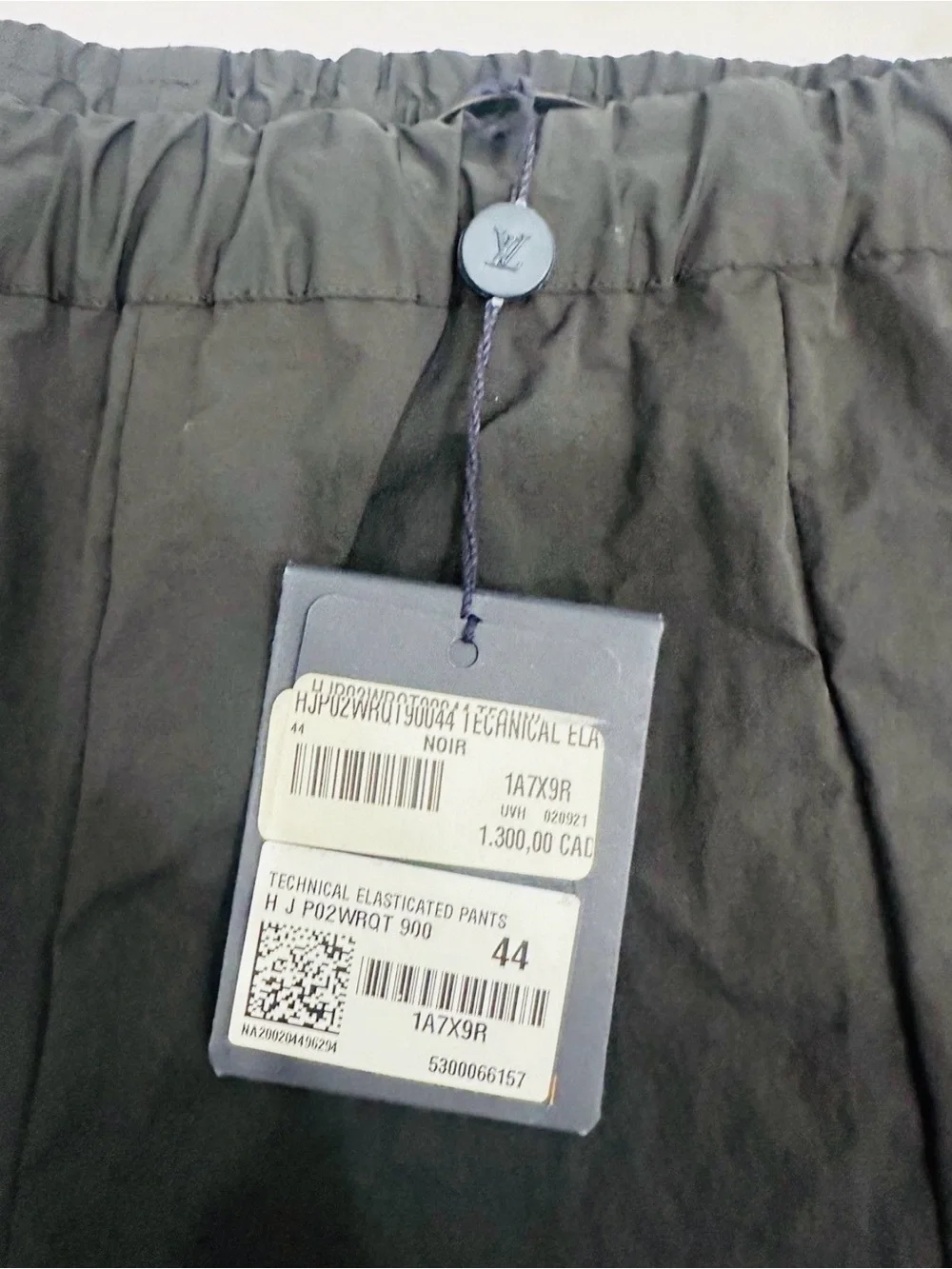 Louis Vuitton Men’s Dark Blue Elastic-Waist Joggers